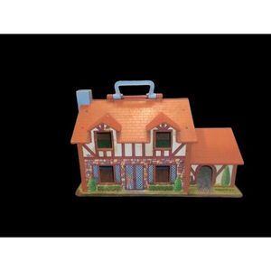 Fisher Price Play Family House #952 Brown Roof HOUSE ONLY